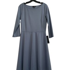 NWT The Limited Fit and Flare knit Dress Blue Size Small